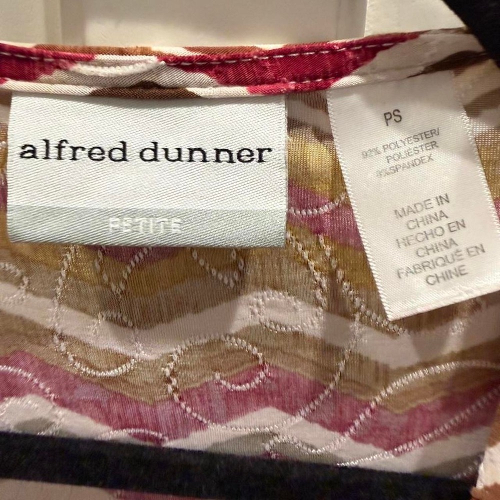 Alfred Dunner blouse- 3/4 sleeve